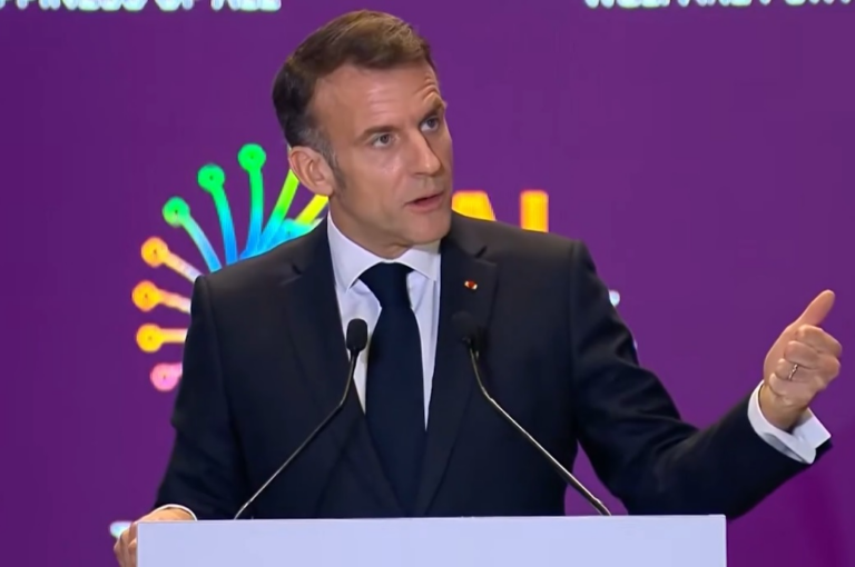 फ्रांस के राष्ट्रपति ने की भारत के तकनीकी समावेशन की प्रशंसा